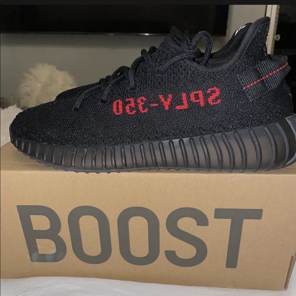 Yeezy Boost 350 V2 Black/Red CBlack/Red mens 8.5 adidas YEEZYblack/red